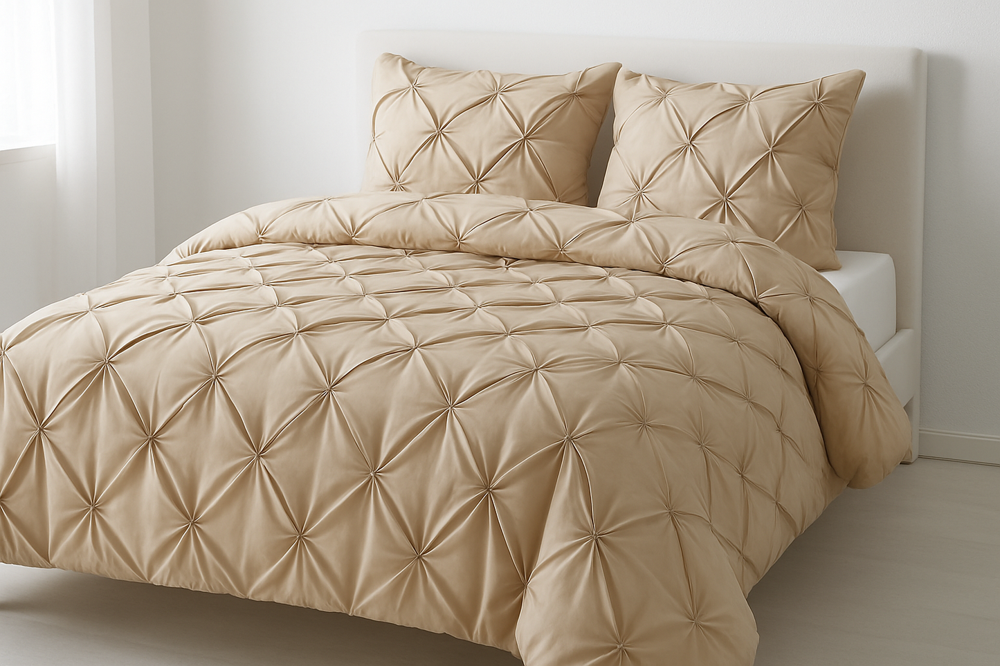 Pintuck Duvet Set Eliza Bedding from 68-Pick Luxury Fibre