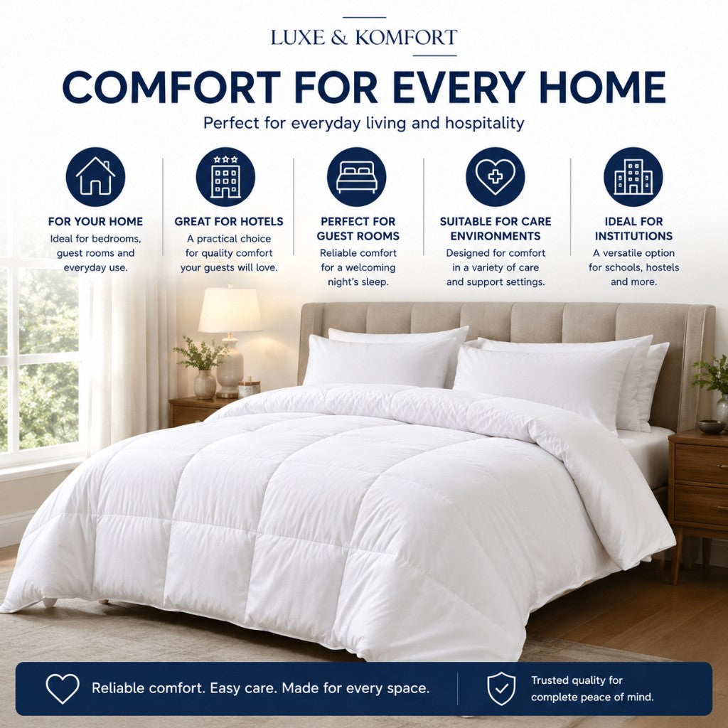 Hollowfibre duvet for homes, hotels, guest rooms, care and institutions — Luxe & Komfort