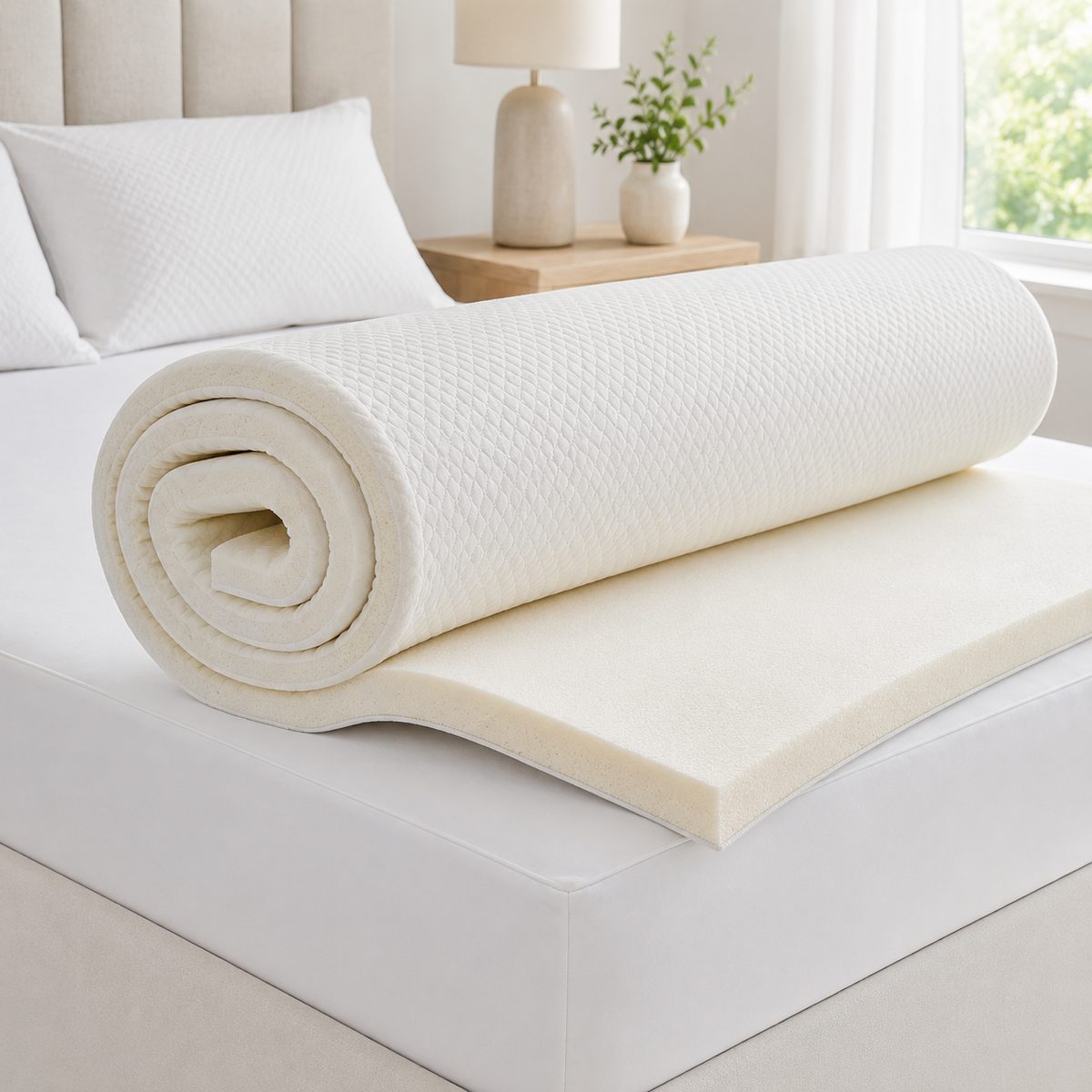 Mattress toppers with covers