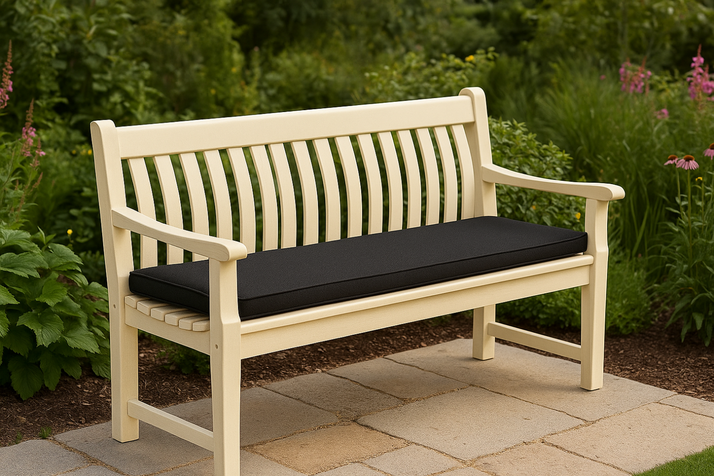 Stunning 2, 3 & 4 Seater Waterproof Garden Bench Cushion For Out Door Seating