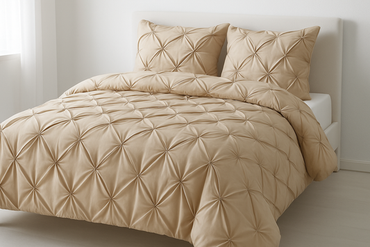 Pintuck Duvet Set Eliza Bedding from 68-Pick Luxury Fibre