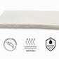 Crib Mattress 80 x 40, Water Proof & Zipped Cover [Easy Clean / Remove & Wash]