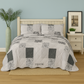 3 Pcs Quilted Bedspread Embossed Comforter Set