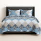 3 Pcs Quilted Bedspread Embossed Comforter Set