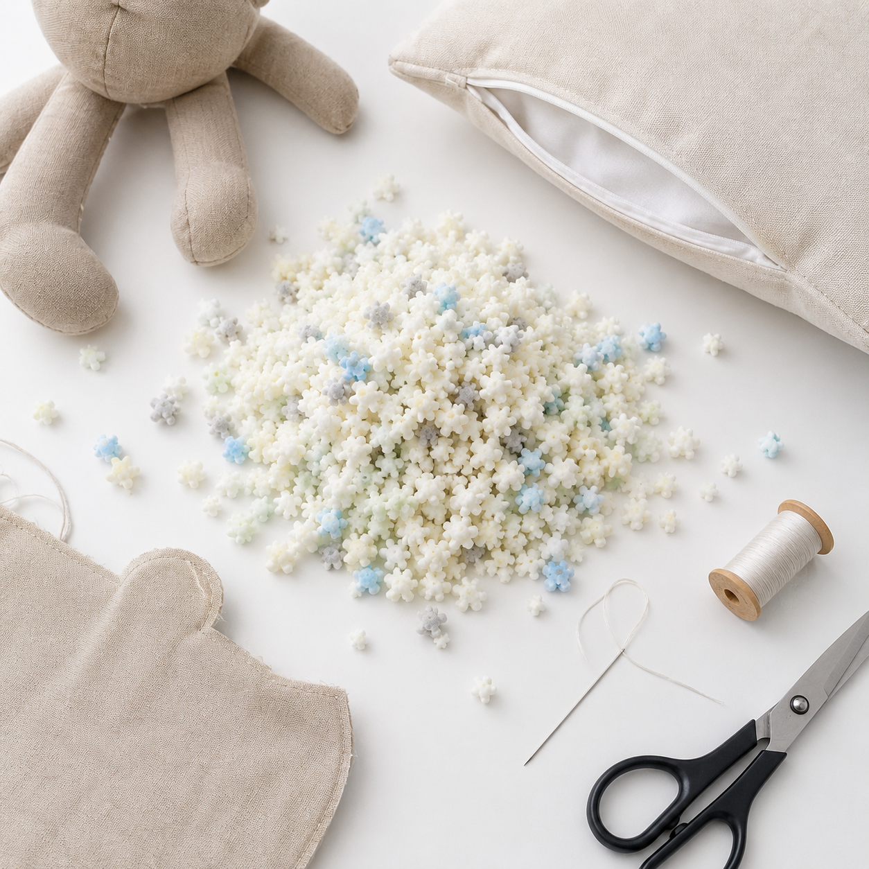 DIY upholstery project using foam crumb filling — Luxe & Komfort