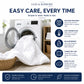 Easy care machine washable duvet — wash at 40°C or below, tumble dry low — Luxe & Komfort