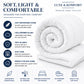 Soft microfibre cover, hollowfibre filling, anti-allergy, easy care duvet features — Luxe & Komfort