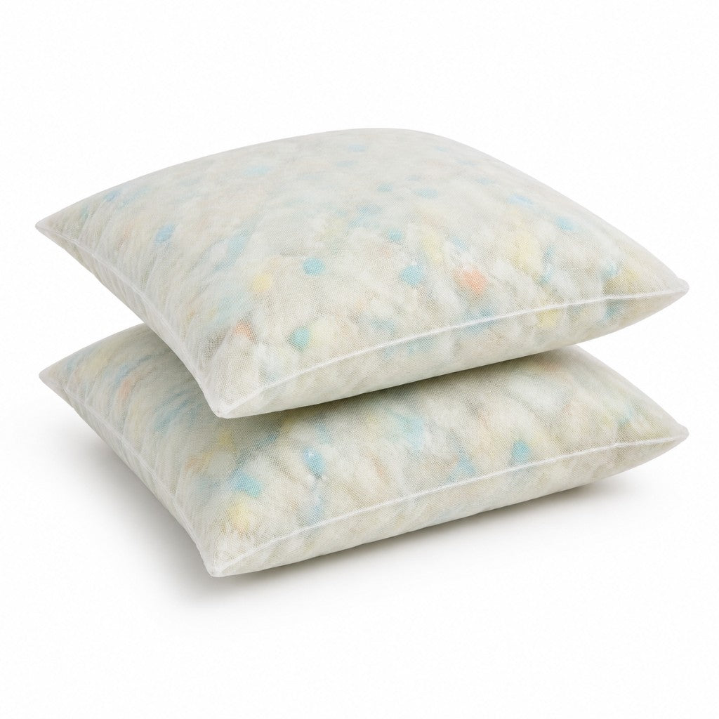 Pack of 2 foam crumb cushion inserts in mesh covers — Luxe & Komfort