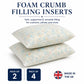 Foam crumb filling inserts — soft supportive versatile — pack of 2 or 4 — Made in the UK — Luxe & Komfort