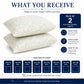 What you receive — pack of 2 scatter cushion inserts ready filled sewn closed — Luxe & Komfort