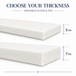 White bench foam thickness comparison — 5 cm and 7 cm — Luxe & Komfort