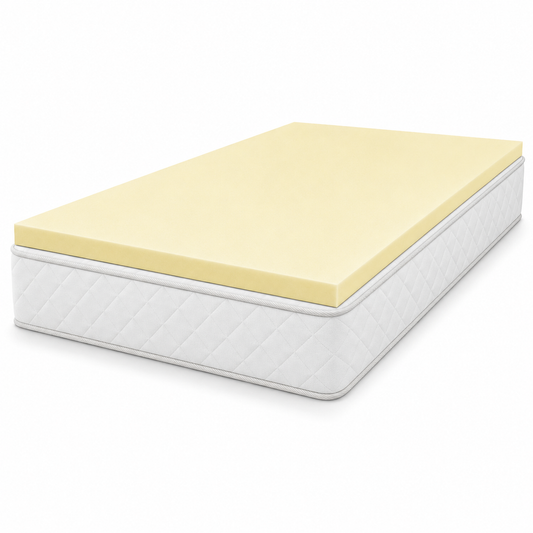 Memory foam mattress topper · 1″ & 2″ · 12 UK sizes — Small - Single (Bunk Bed - 2ft-6 Inch) · 1 Inch