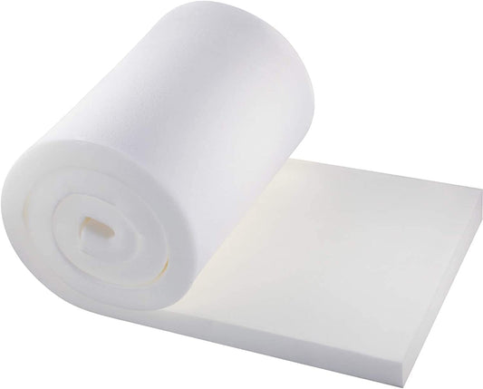 High Density Upholstery White Foam Sheet 79 x 16 INCH / 197.5CM X 40 CM [Choice of Multiple Thickness]