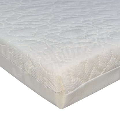 Cot Mattress 160 x 80, Water Proof & Zipped Cover [Easy Clean / Remove & Wash]