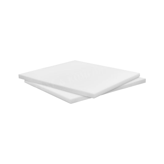 High Density Upholstery White Foam Sheet 18 x 16 INCH / 45 CM X 40 CM [CHOOSE FROM 1 TO 6 INCH THICKNESS]
