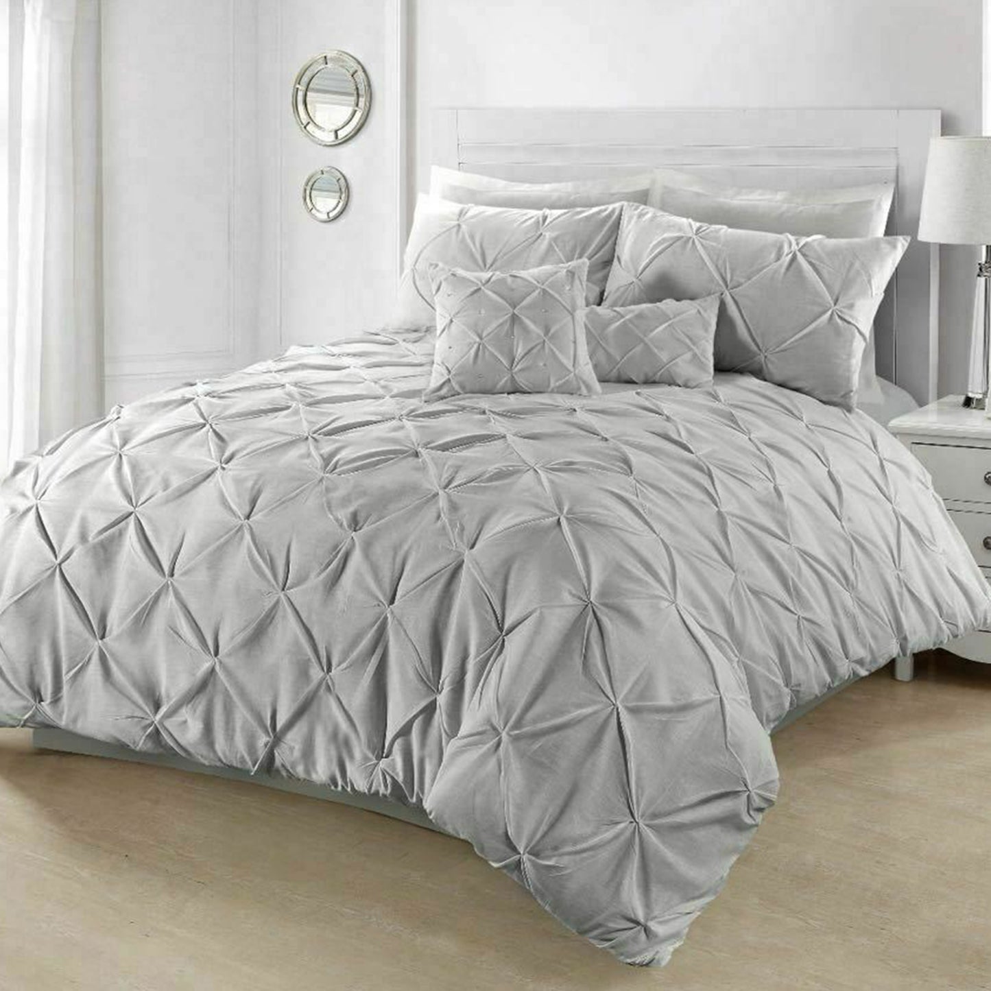 Pintuck Duvet Set Eliza Bedding from 68-Pick Luxury Fibre