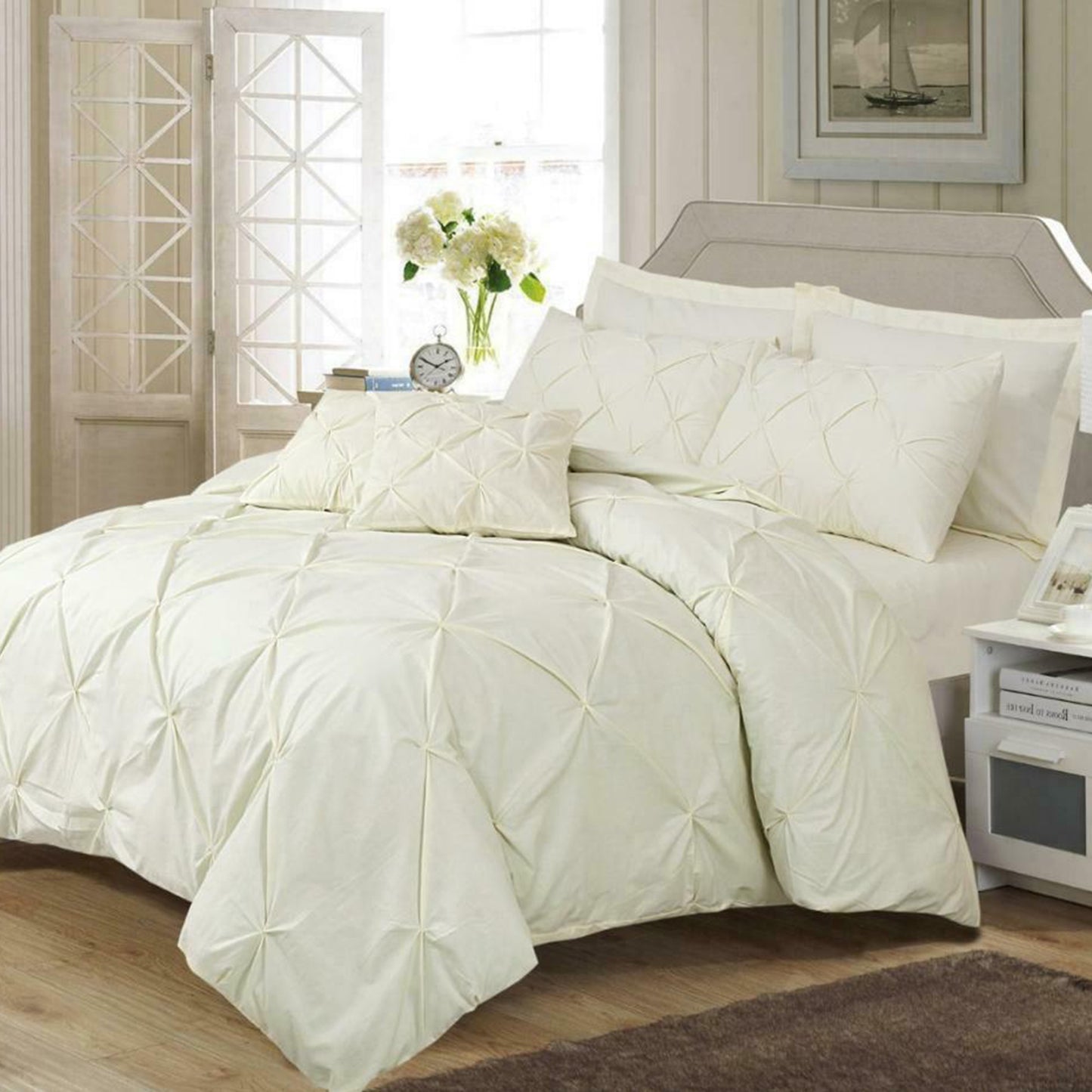 Pintuck Duvet Set Eliza Bedding from 68-Pick Luxury Fibre