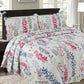 3 Pcs Quilted Bedspread Embossed Comforter Set